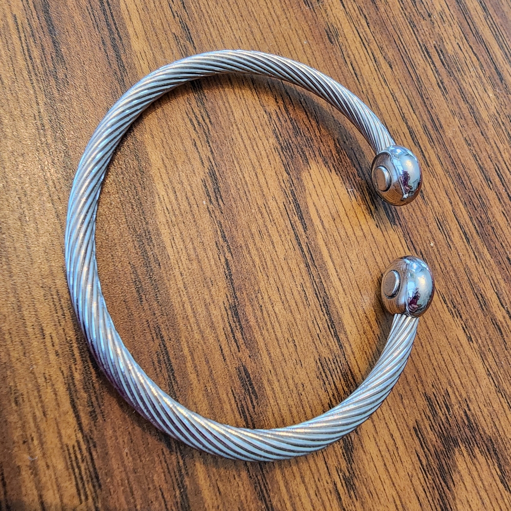 Silver Twisted Cable Bracelet